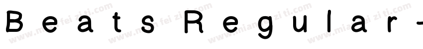 Beats Regular字体转换